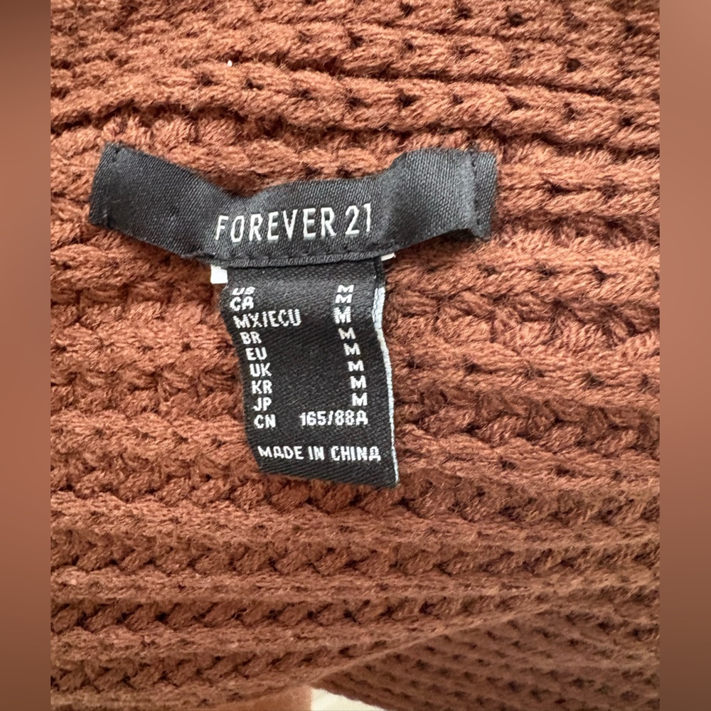 Forever 21 Brown Knit Shrug Sweater - Picture 4 of 4